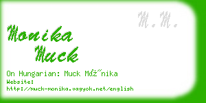 monika muck business card